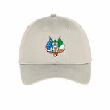 Embroidered Six-Panel Unstructured Twill Cap
