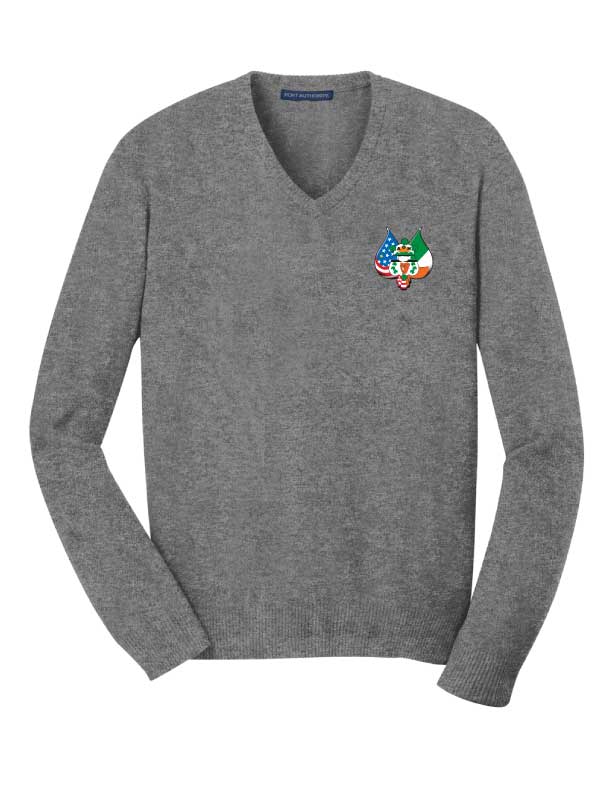 トップス Logo Embroidery V-neck Sweatshirt V-Neck Embroidered Sweater – AOH Apparel