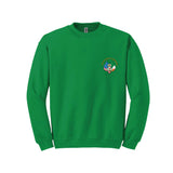 Irish green crewneck sweatshirt with the traditional AOH logo on the left chest